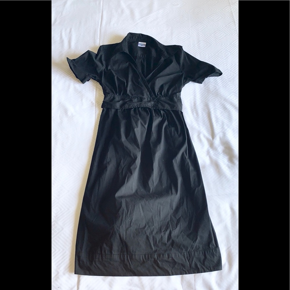 Motherhood black size medium wrap dress